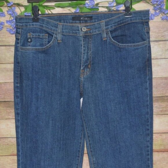 KanCan Jeans Women 15/31 Blue Mid Rise Flare Kick Stretch Denim - Picture 2 of 10